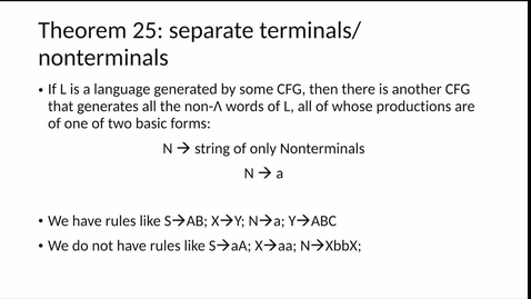 Thumbnail for 5.5 Chomsky Normal Form