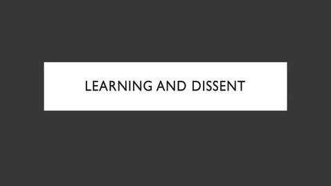Thumbnail for Week-10-Lesson-Learning-and-Dissent