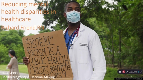 Thumbnail for Nrsng4300 addressing mental healthcare disparities