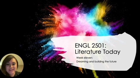 Thumbnail for ENGL 2501 Week Eleven Spring 2025