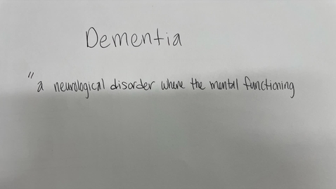 Thumbnail for CHF 1500_Dementia Vid