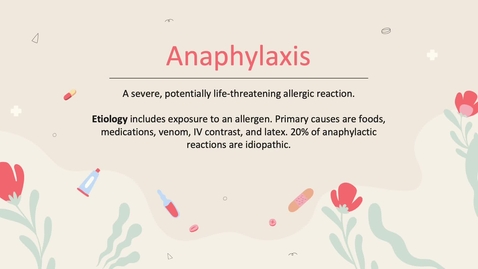 Thumbnail for Anaphylaxis .mp4