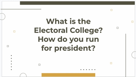 Thumbnail for Presidential Elections - Part 1