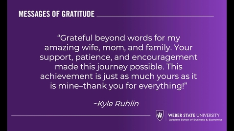 Thumbnail for Spring 2026 Goddard School of Business &amp; Economics Commencement