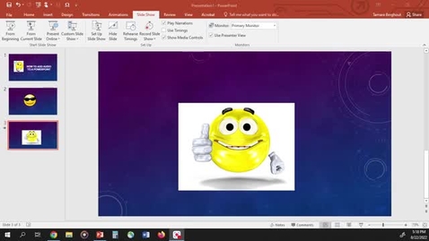 Thumbnail for entry How to add audio to a ppt - August 22nd 2022, 5:18:31 pm