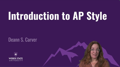 Thumbnail for COMM 3440 AP style