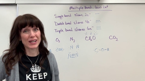 Thumbnail for Multiple Bonds Lewis Dot
