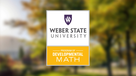 Thumbnail for WSU Math 0940 Welcome