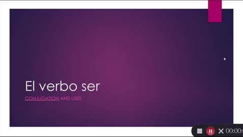 Thumbnail for El verbo ser