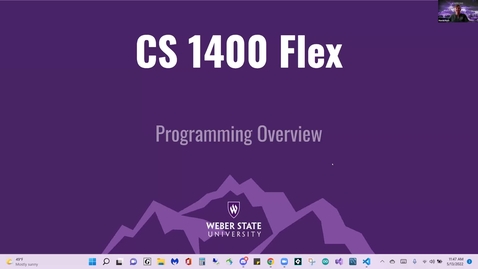 Thumbnail for entry CS Flex 1400 Programming Introduction 1-1