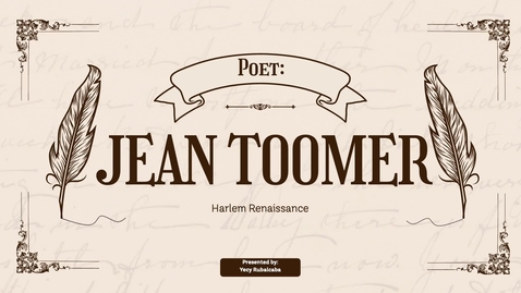 Thumbnail for Jean Toomer - Yecy Rubalcaba