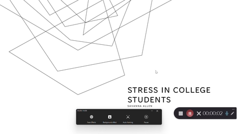 Thumbnail for entry Stress in college studetns 