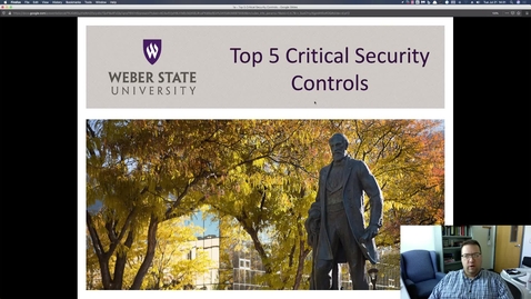 Thumbnail for entry Critical Security Controls pt 1