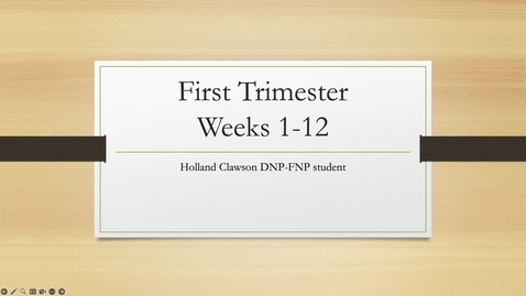 Thumbnail for First Trimester