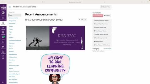 Thumbnail for RHS 3300 Course orientation video