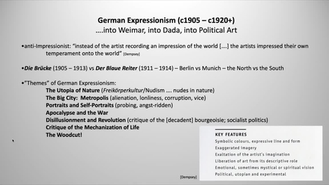 Thumbnail for entry German Expressionism - Part 1