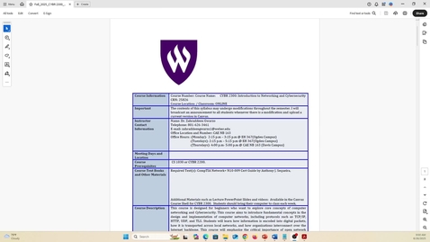 Thumbnail for Syllabus Walk-through and Introduction