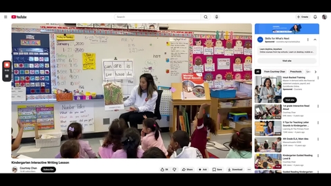 Thumbnail for Kindergarten Interactive Writing Lesson - YouTube - 21 May 2026