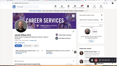 Thumbnail for entry Tips to Setting up Your Linkedin Profile