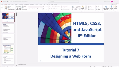 Thumbnail for Video 1 - Introduction &amp; Form Setup