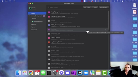 Thumbnail for Example 1 - Creating an empty project in CLion