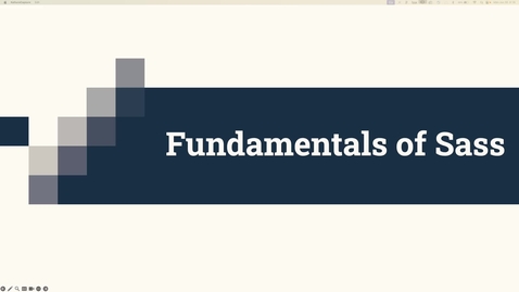 Thumbnail for 2620 - Fundamentals of Sass