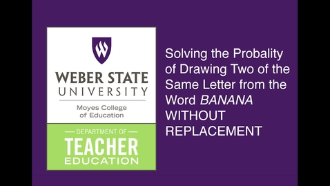 Thumbnail for Probability without Replacement