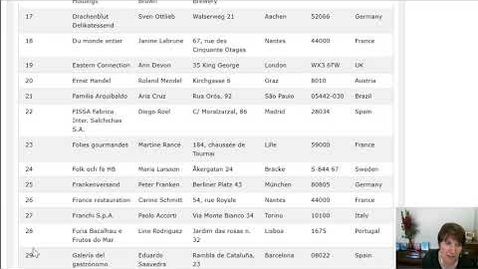 Thumbnail for Identifying fields and records in a database