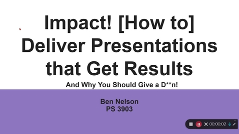 Thumbnail for Impact! Deliver Presentations that Get Results Presentation