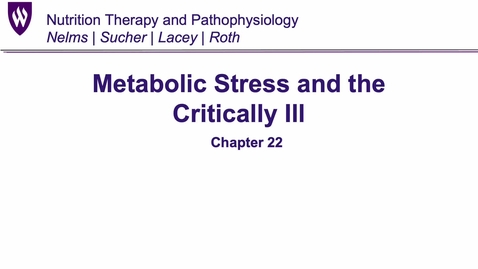 Thumbnail for entry Week 10 Metabolic Stress