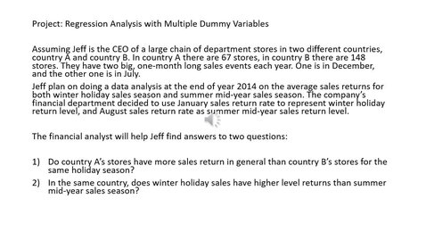 Thumbnail for Week 2 Part 5 Regression with Multiple Dummy Variables