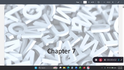 Thumbnail for Lecture Video - Chapter 7