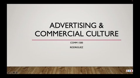 Thumbnail for entry Week 12 - Advertising &amp; Consumer Culture