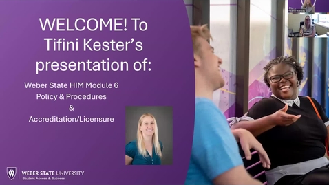 Thumbnail for Module 6, Ogden Regional, Tifini K.