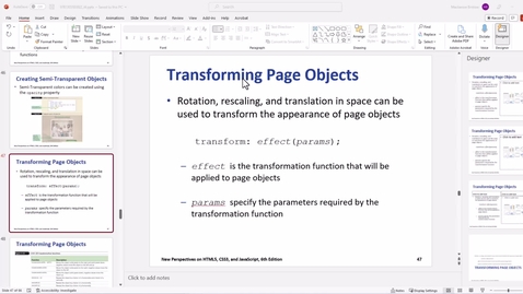 Thumbnail for entry Video 6 - Transforming Page Objects.mp4