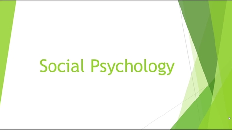 Thumbnail for Social Psychology Part 1 - Quiz