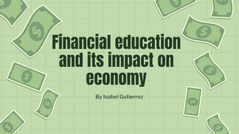 Thumbnail for Financial education. Final formal report PS