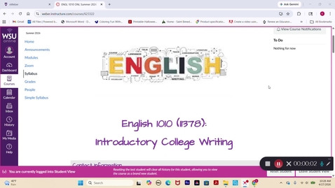 Thumbnail for Syllabus Explanation Video