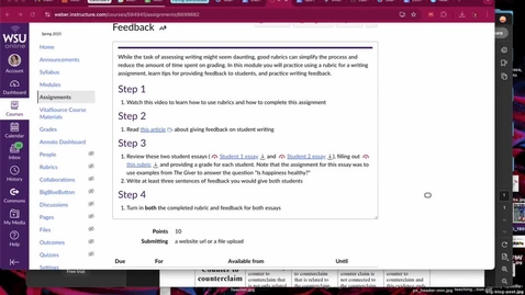 Thumbnail for Assessing writing &amp; Giving feedback