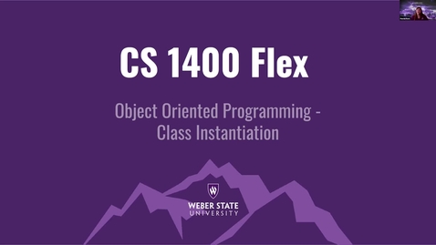 Thumbnail for entry CS Flex 1400 Class Instantiation 7-1