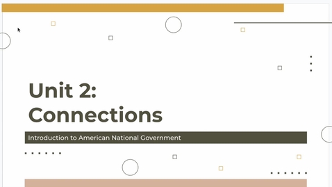 Thumbnail for Connections Unit Intro