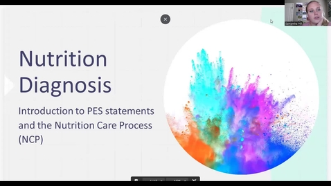 Thumbnail for entry NUTR 2020 Nutrition Care Process and PES Statements