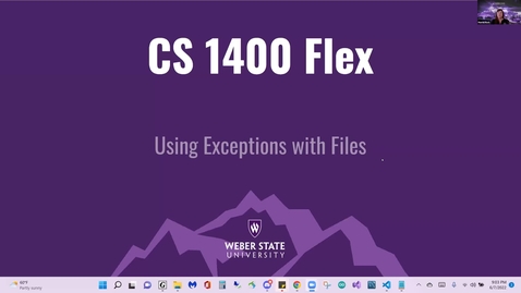 Thumbnail for CS Flex 1400 Exceptions and Files 6-5