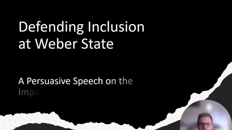 Thumbnail for Defending_Inclusion_Weber_State_Derek_Jensen