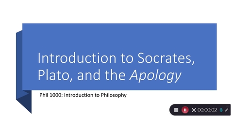 Thumbnail for entry Introduction to Plato, Socrates &amp; the Apology