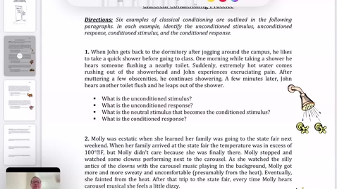 Thumbnail for Intro - Module 6 going over classical conditioning handout