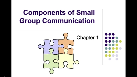 Thumbnail for Intro to Team/Small Group Communication