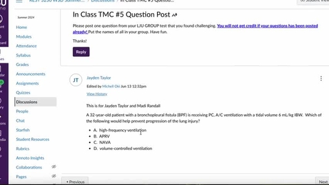 Thumbnail for 3230InClassTMC#5 - Quiz