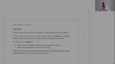 Thumbnail for Introduction to Vibrations - Part 1 (CC)