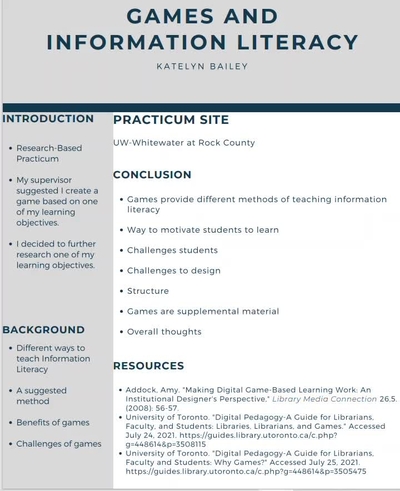 Games and Information Literacy Presentation - UW-Madison Kaltura MediaSpace